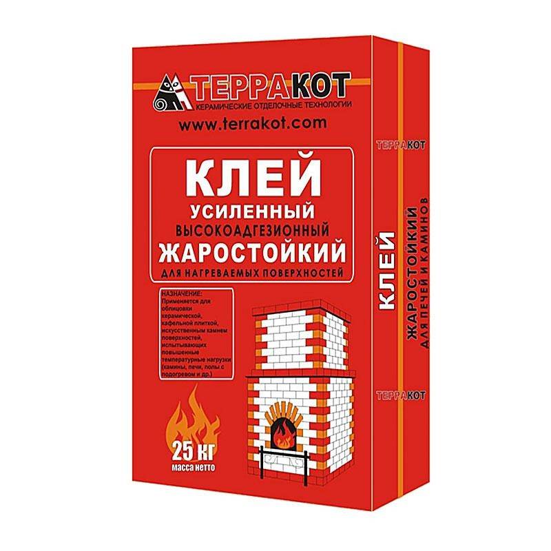 Клей, как вариант для облицовки каминов и печей