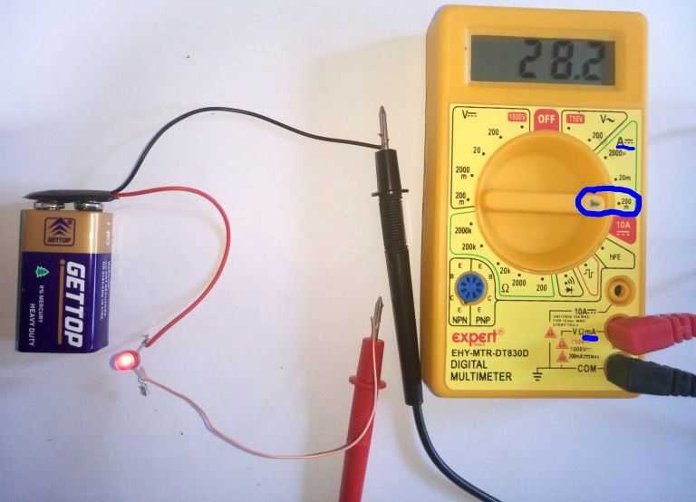 Как измерить силу тока мультиметром