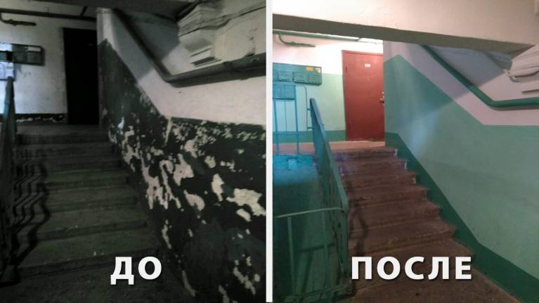 Почему подъезды в ссср красили в синий и зеленый цвет :: newsrk.ru