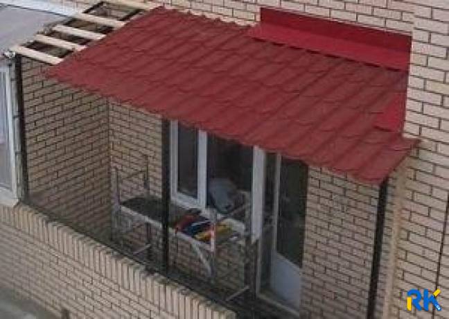 Остекление балкона с крышей на последнем этаже | крыша на балкон под ключ
