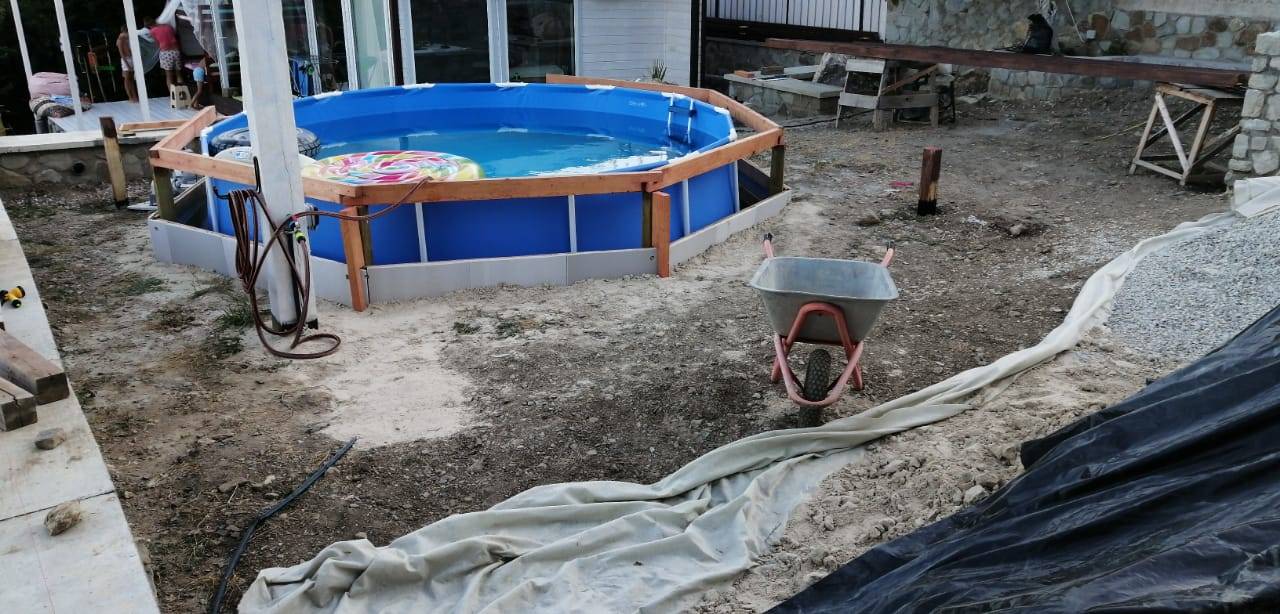 Как правильно установить каркасный бассейн на даче своими руками: подробная инструкция