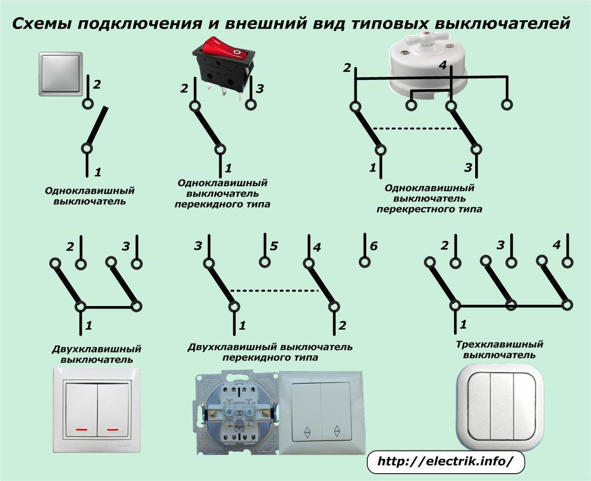 Двухполюсный автомат на схеме