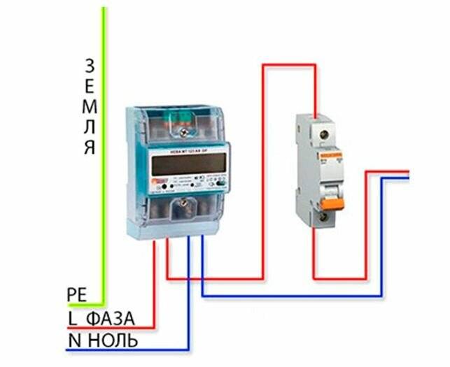 Электро схема подключения электро счетчика