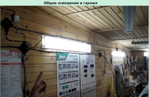 Делаем освещение в гараже - 125 фото и видео как сделать правильно хорошее освещение в гараже