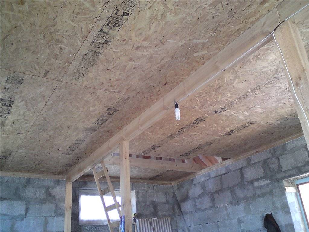 Потолок из осб — как крепить плиты к потолку, отделка, монтаж осп на потолок, обшивка, как обшить плитой, как подшить, подшивка, чем отделать