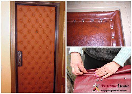 Обшивка двери дерматином своими руками: тонкости обшивки задней и передней двери