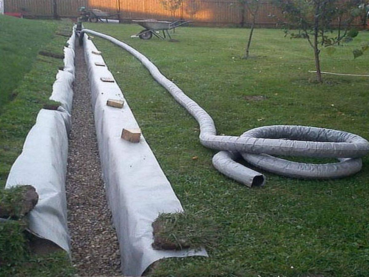 Дренажные трубы (61 фото): гофрированные и перфорированные трубки для отвода грунтовых вод и дренажа