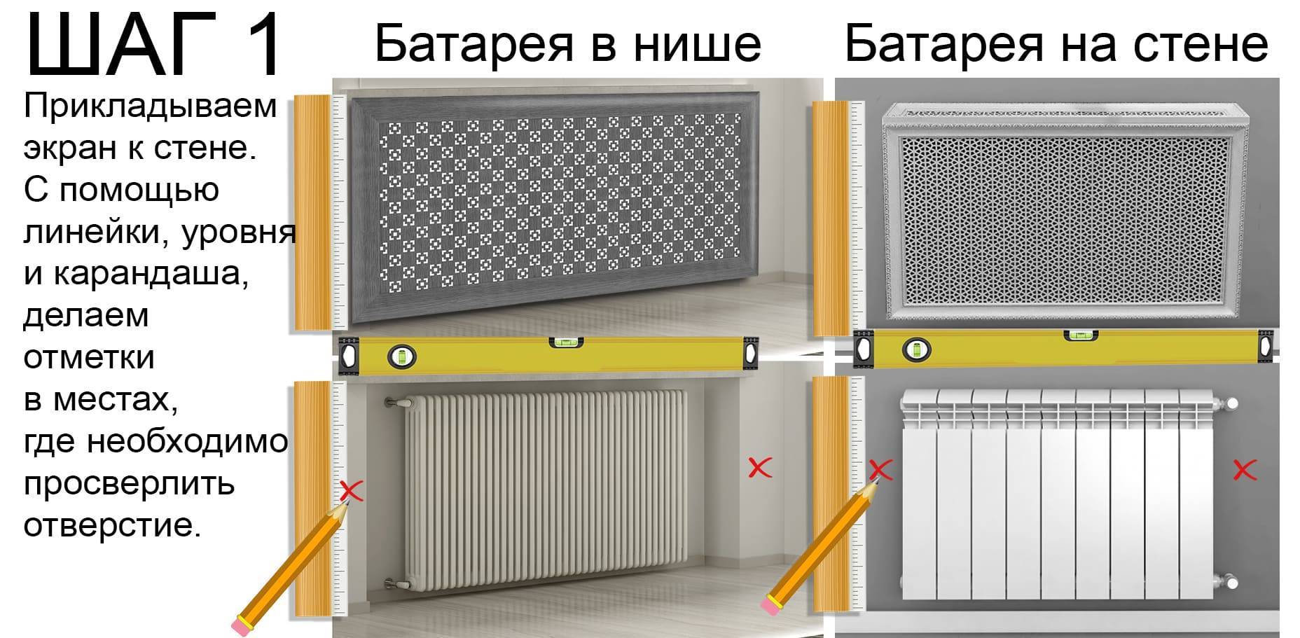 Экран на батарею отопления своими руками (38 фото): как сделать решетку радиатора, особенности изготовления