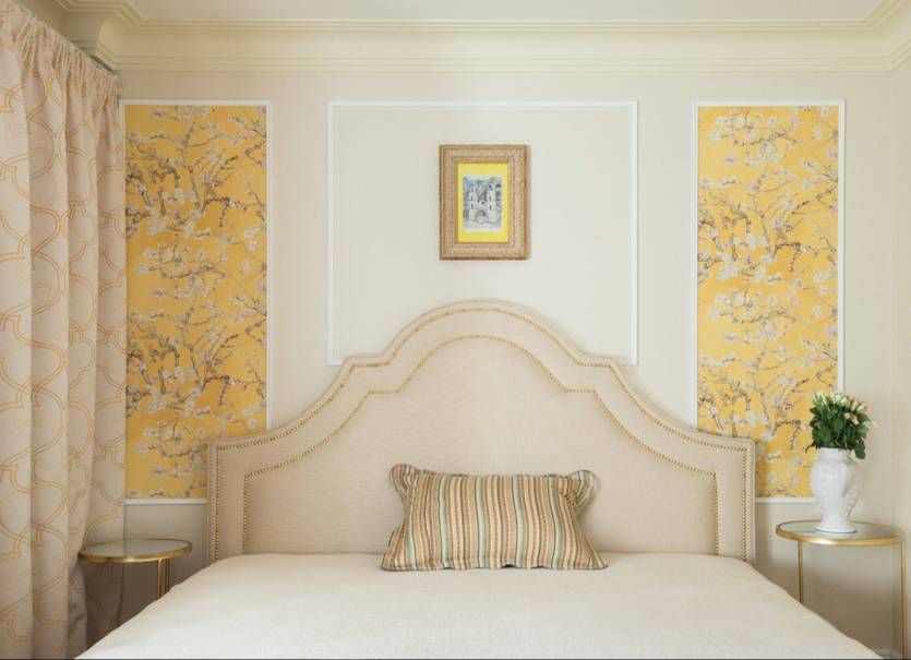 Спальня с обоями двух цветов 210+ фото: идеи дизайна, которые никого не оставят равнодушным