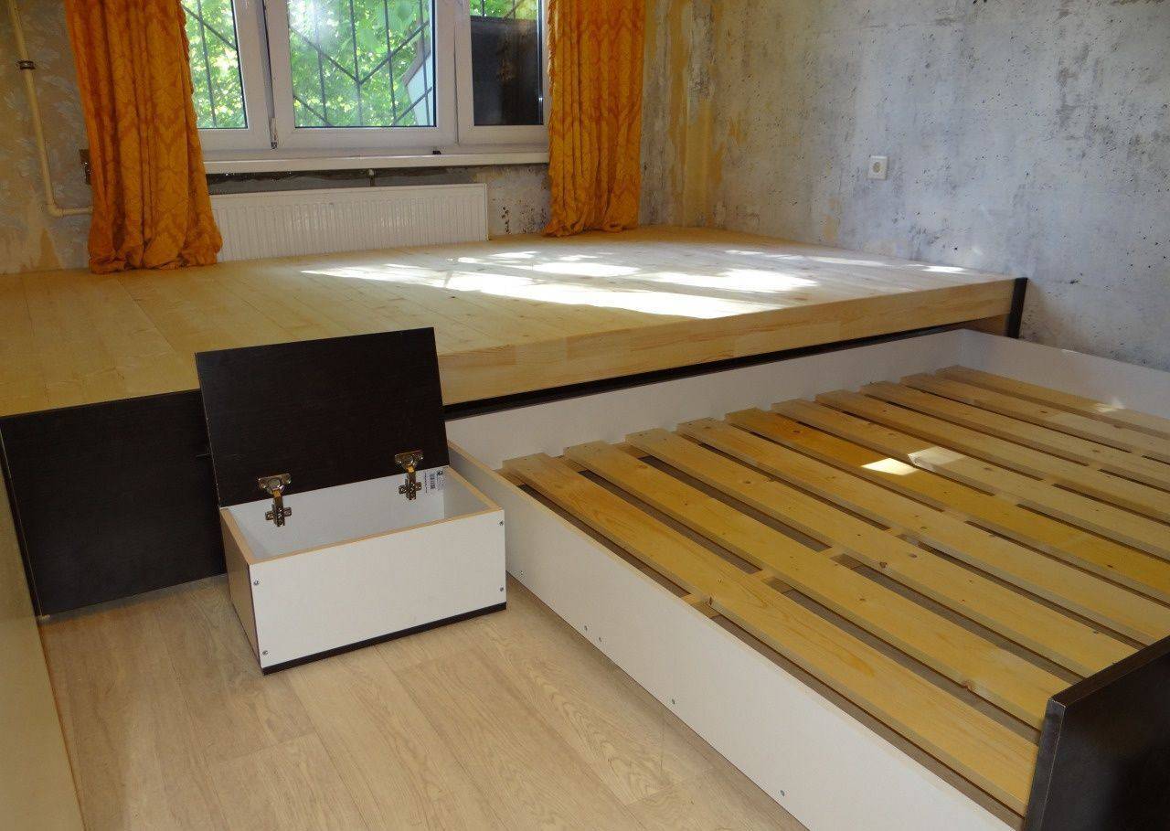 Как сделать подиум для выдвижной кровати своими руками | natali-fashion.ru | Дзен