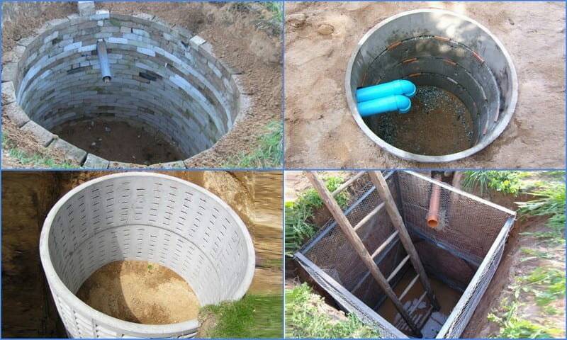Выгребная яма из бетонных колец в частном доме: устройство и схемы