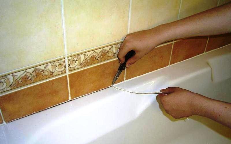 Как заделать стык между ванной и стеной - клуб мастеров