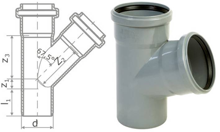 Тройники для канализационных труб: виды, установка своими руками