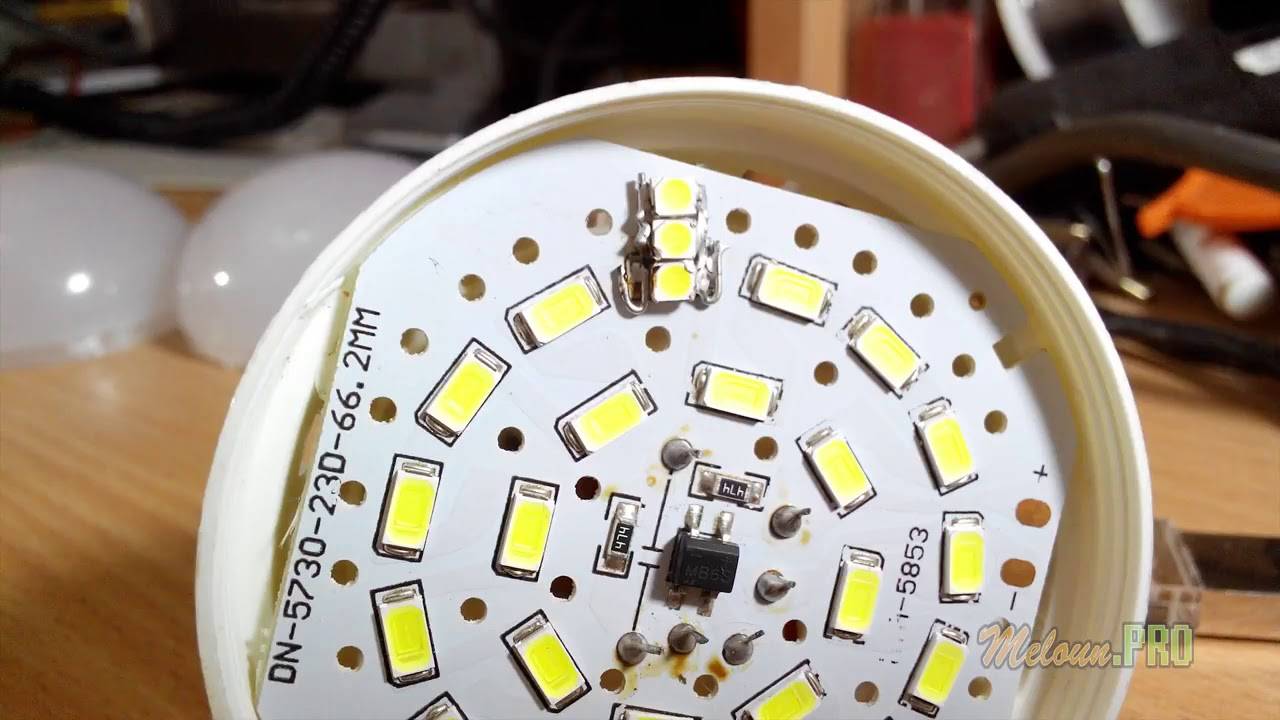 Ремонт светодиодной лампы на 220в своими руками: как починить