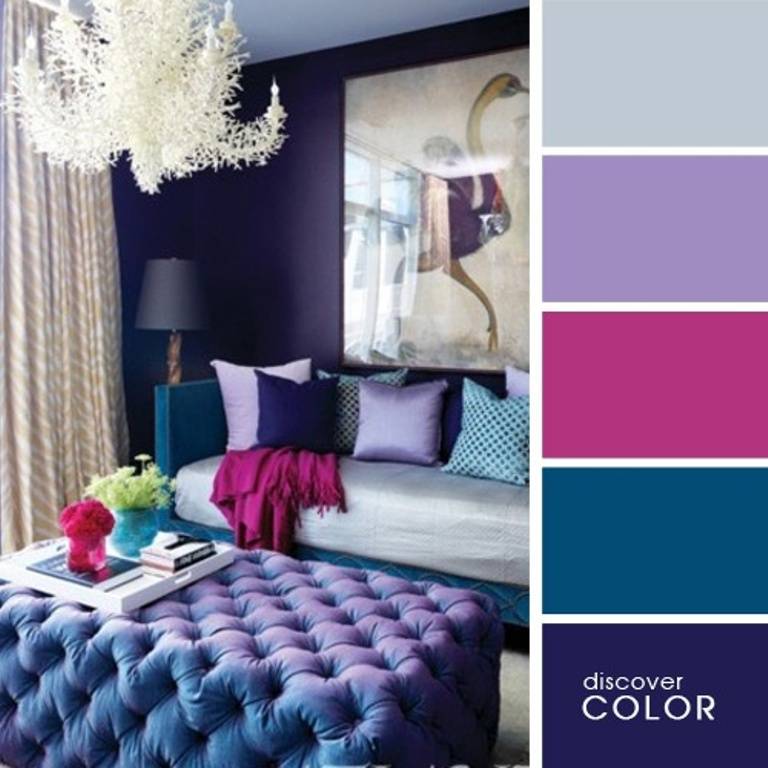 Фиолетовая мебель: особо яркий стиль и подбор оптимальных цветовых решений и сочетаний (125 фото)