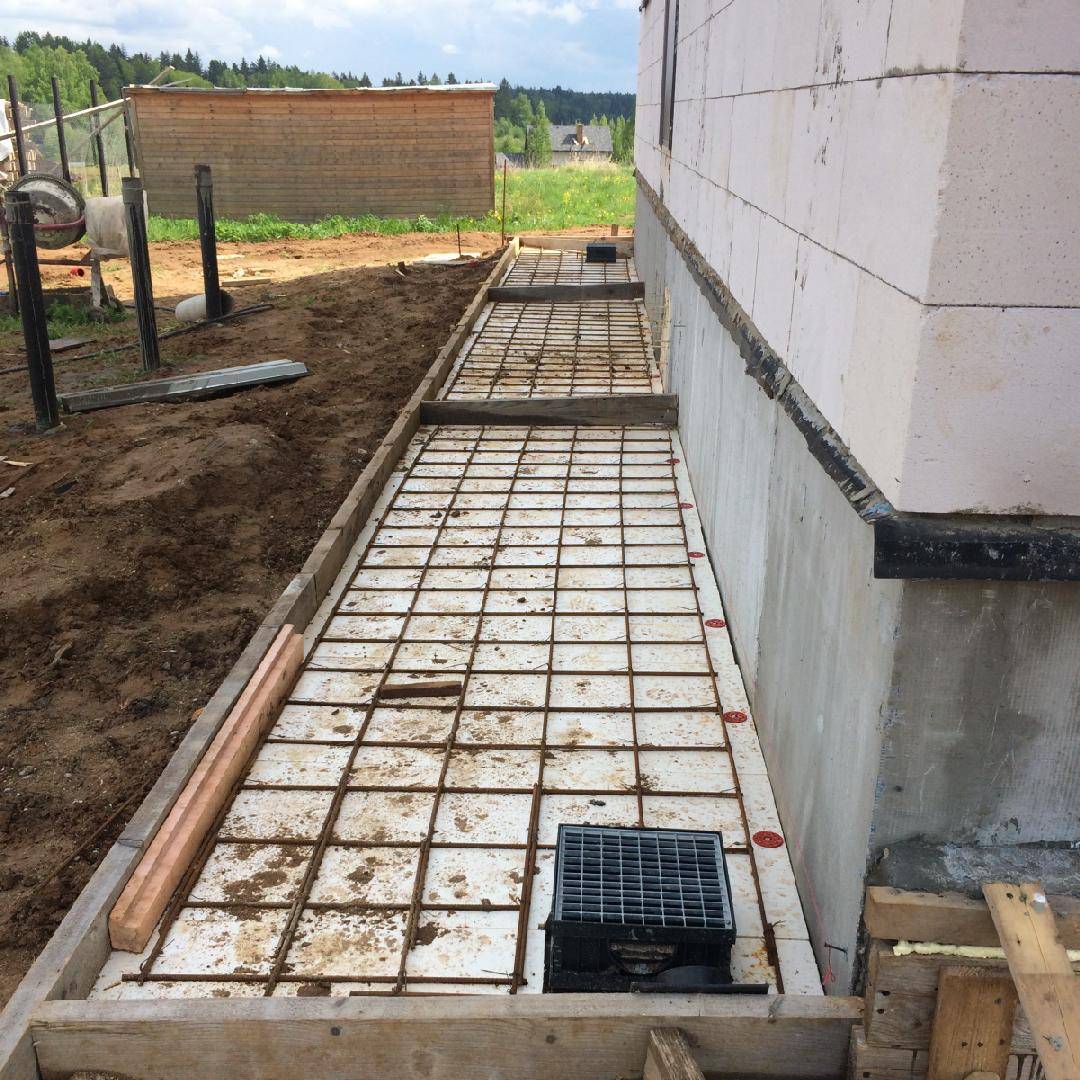 Подбор пропорций бетона для сооружения отмостки