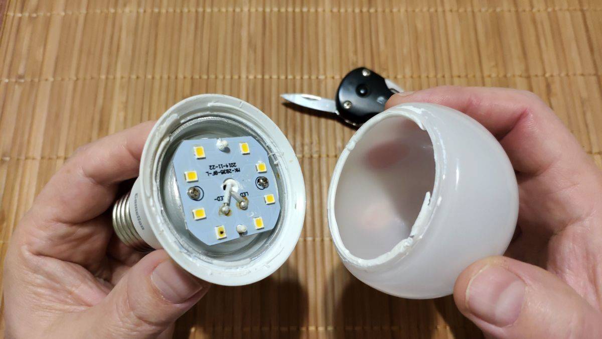 Ремонт светодиодной лампы на 220в своими руками: как починить