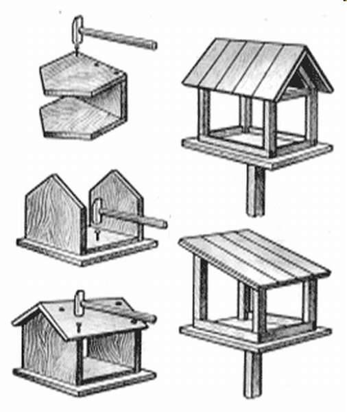 Кормушки для птиц из дерева своими руками (50 фото): оригинальные идеи для создания красивых деревянных кормушек. как сделать кормушку по чертежу с указанными размерами?