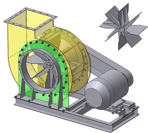 Центробежный вентилятор улитка: области применения, конструкция и материалы, принцип действия