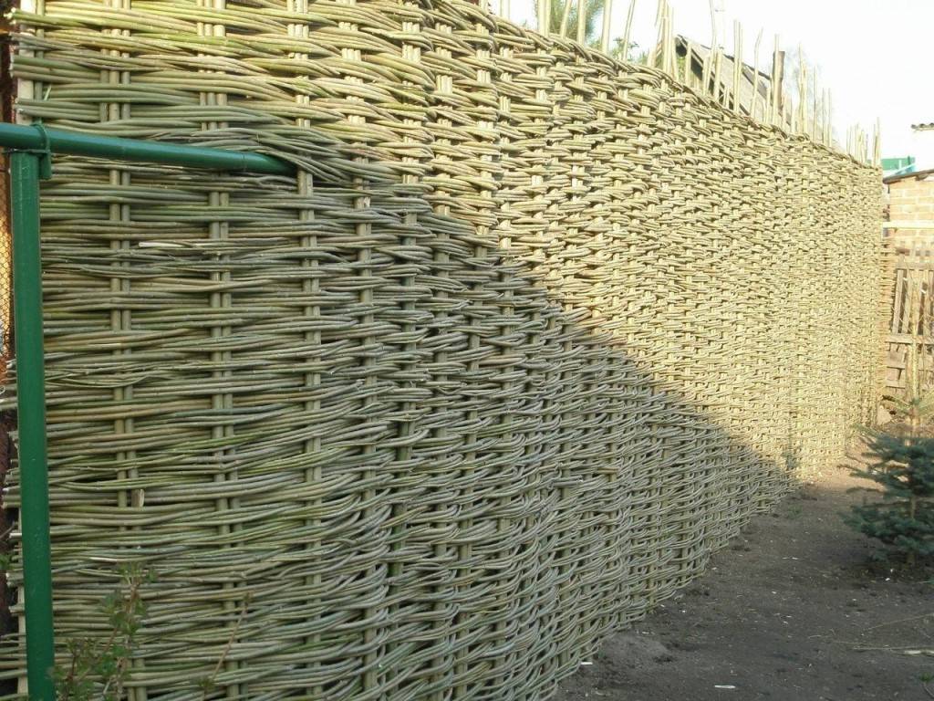Плетеный забор из лозы: как сделать ровный плетень своими руками (125 фото + инструкция)