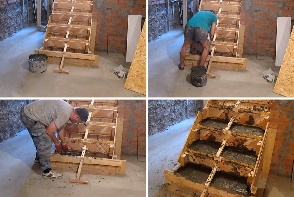 Как правильно залить лестницу из бетона для крыльца собственноручно