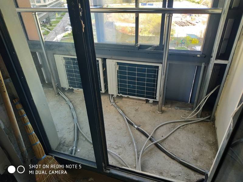 Правильная установка внешнего блока кондиционера на лоджии ии балконе