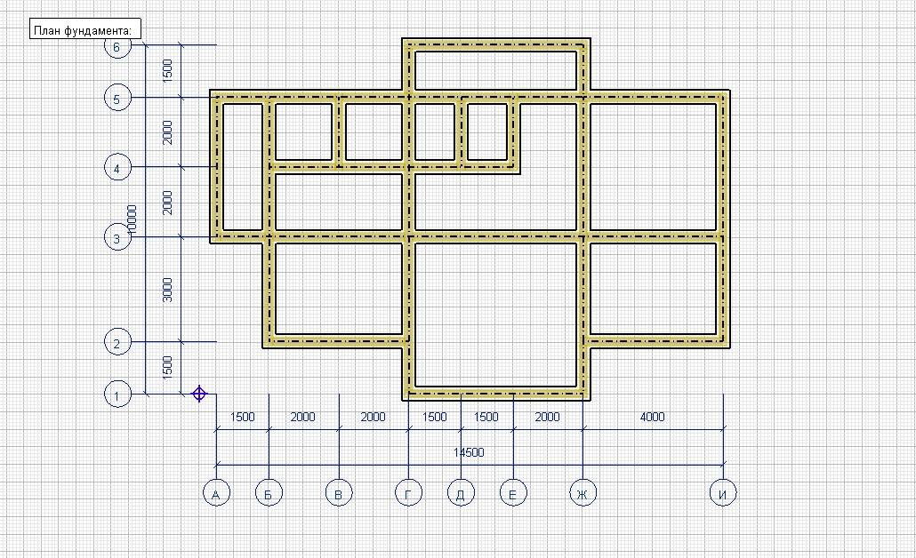 План проект фундамента