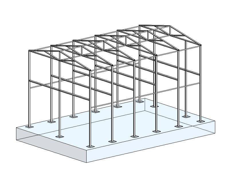 Каркас из профильной трубы. КМД металлоконструкции в ревит. Проект промышленного здания в ревит. Revit промышленное здание. Revit металлические конструкции.