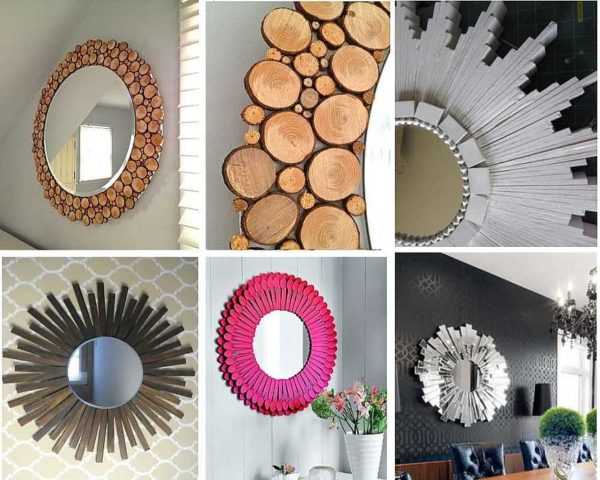 Декор зеркала — современные идеи, оптимальные материалы и варианты оформления зеркал (80 фото)