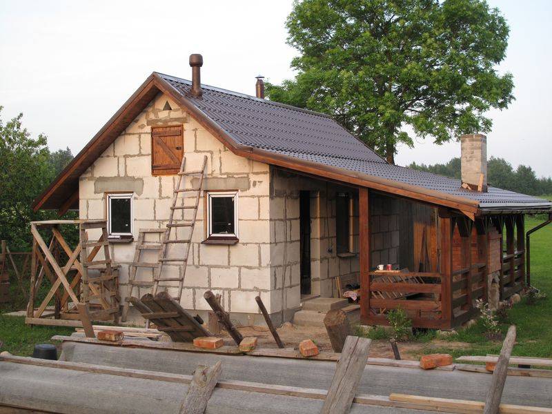 Пристройка к дому из пеноблоков: пошаговая инструкция постройки, от фундамента до крыши
